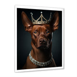 Crowned Royal pitcher dog king - Dog Wall Art Prints