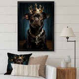 Crowned Royal Boston Terror - Black Dog Wall Art