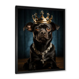 Crowned Royal Boston Terror - Black Dog Wall Art