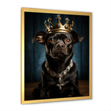 Crowned Royal Boston Terror - Black Dog Wall Art