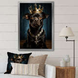 Crowned Royal Boston Terror - Black Dog Wall Art