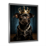 Crowned Royal Boston Terror - Black Dog Wall Art