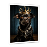Crowned Royal Boston Terror - Black Dog Wall Art