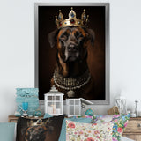 Crowned Royal mountain Dog - Dog Framed Canvas Art