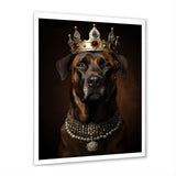 Crowned Royal mountain Dog - Dog Framed Canvas Art