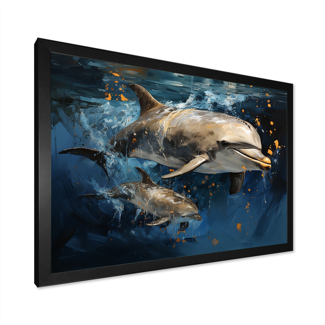 Dancing Dolphins - Dolphin Home Decor Art