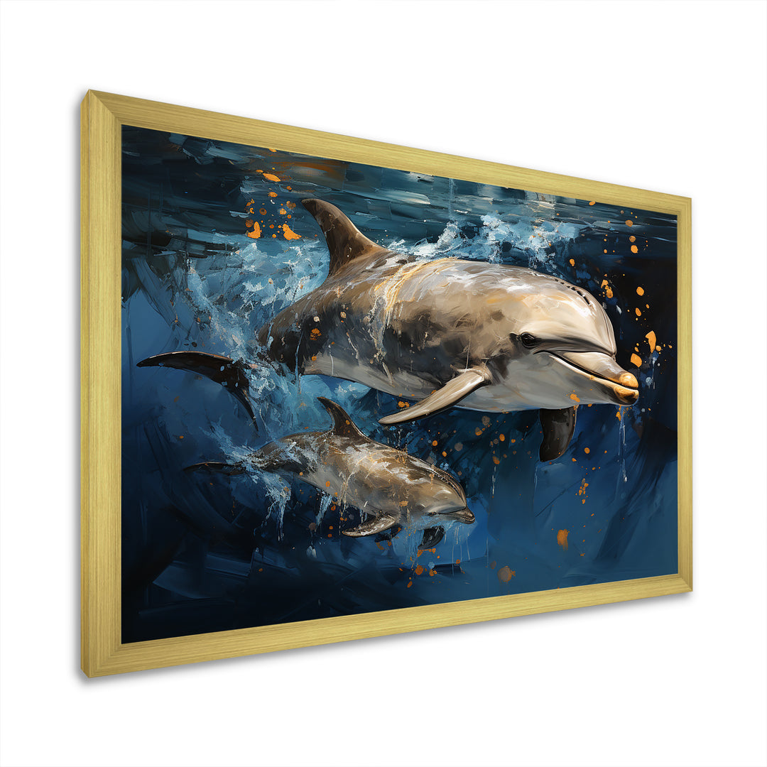 Dancing Dolphins - Dolphin Home Decor Art