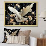 Springtime floral dove - Dove Canvas Wall Art