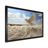 Take off white Dove harmony - Dove Canvas Wall Art