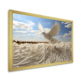 Take off white Dove harmony - Dove Canvas Wall Art