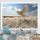 Take off white Dove harmony - Dove Canvas Wall Art