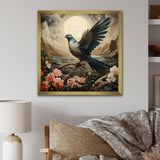 Vintage dove sunset flight - Dove Wall Art Prints