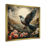 Vintage dove sunset flight - Dove Wall Art Prints