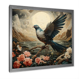 Vintage dove sunset flight - Dove Wall Art Prints