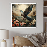 Vintage dove sunset flight - Dove Wall Art Prints
