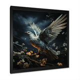 Blue and white Dove take off harmony - Dove Wall Art Prints