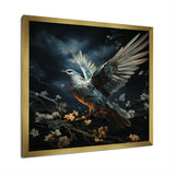 Blue and white Dove take off harmony - Dove Wall Art Prints