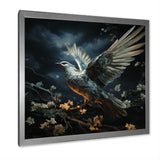 Blue and white Dove take off harmony - Dove Wall Art Prints