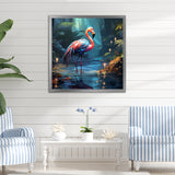 Flamingo pink Paradise - Flamingo Large Canvas Wall Art