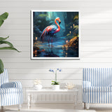 Flamingo pink Paradise - Flamingo Large Canvas Wall Art