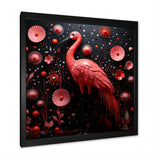Ping Pong Plumage Fiasco - Flamingo Canvas Wall Art