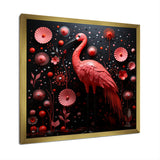 Ping Pong Plumage Fiasco - Flamingo Canvas Wall Art
