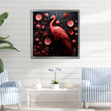 Ping Pong Plumage Fiasco - Flamingo Canvas Wall Art