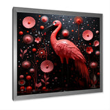 Ping Pong Plumage Fiasco - Flamingo Canvas Wall Art