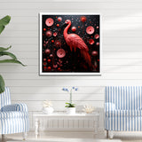 Ping Pong Plumage Fiasco - Flamingo Canvas Wall Art