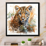 Brown Leopard elegance portrait - Leopard Wall Art Prints