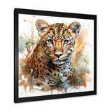 Brown Leopard elegance portrait - Leopard Wall Art Prints