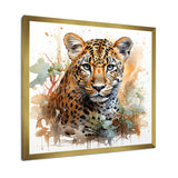 Brown Leopard elegance portrait - Leopard Wall Art Prints