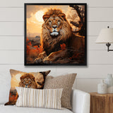 Sun Kissed Lion Majesty - Lion Wall Decor