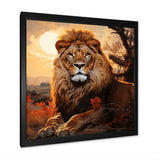 Sun Kissed Lion Majesty - Lion Wall Decor