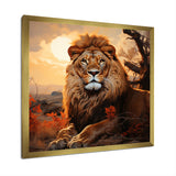 Sun Kissed Lion Majesty - Lion Wall Decor