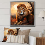 Sun Kissed Lion Majesty - Lion Wall Decor