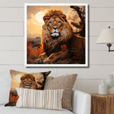 Sun Kissed Lion Majesty - Lion Wall Decor