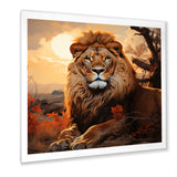 Sun Kissed Lion Majesty - Lion Wall Decor