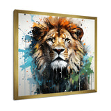 Brown and green Monarch portrait - Lion Wall Art Prints