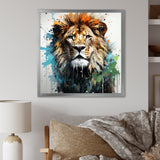 Brown and green Monarch portrait - Lion Wall Art Prints