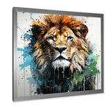 Brown and green Monarch portrait - Lion Wall Art Prints