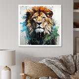 Brown and green Monarch portrait - Lion Wall Art Prints