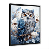 Winters owl gaze serenity - Owl Bedroom Wall Art