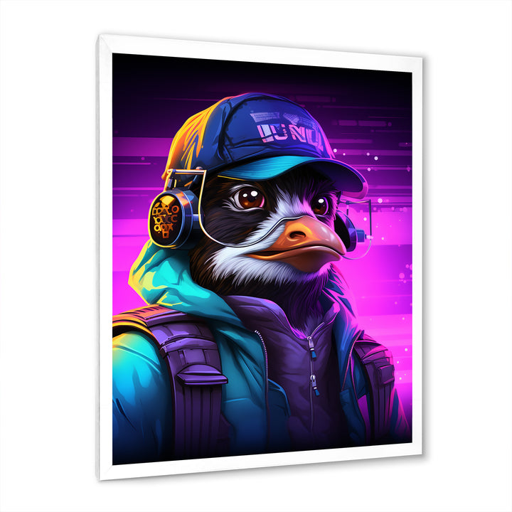DJ Penguin Wild nightlife - Penguin Bedroom Wall Art