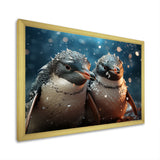 Penguin Festive Gathering - Penguin Canvas Wall Art