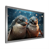 Penguin Festive Gathering - Penguin Canvas Wall Art