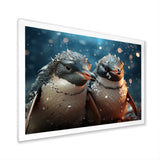 Penguin Festive Gathering - Penguin Canvas Wall Art