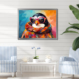 Pop art Penguin with sunglasses - Penguin Wall Art Prints
