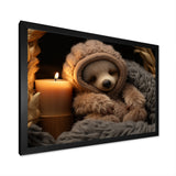 Brown Sloth Serenity sleep - Sloth Framed Canvas Art