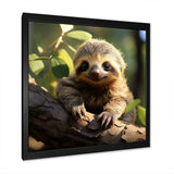 Baby Sloth photo - Animals Canvas Wall Art